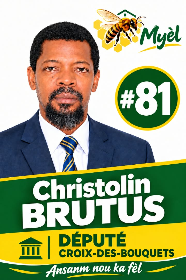 Afich ofisyèl kanpay la — Christolin BRUTUS #81